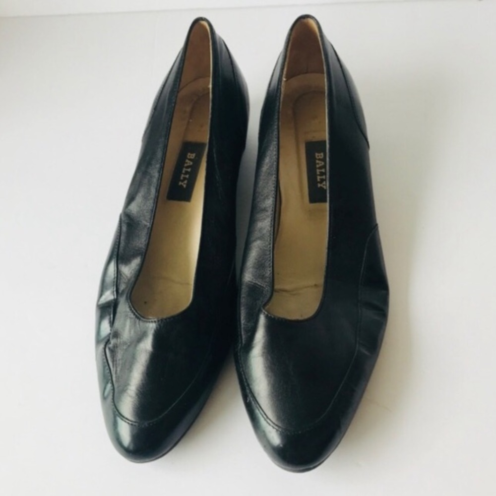 Bally Black Leather Mocassine shoes